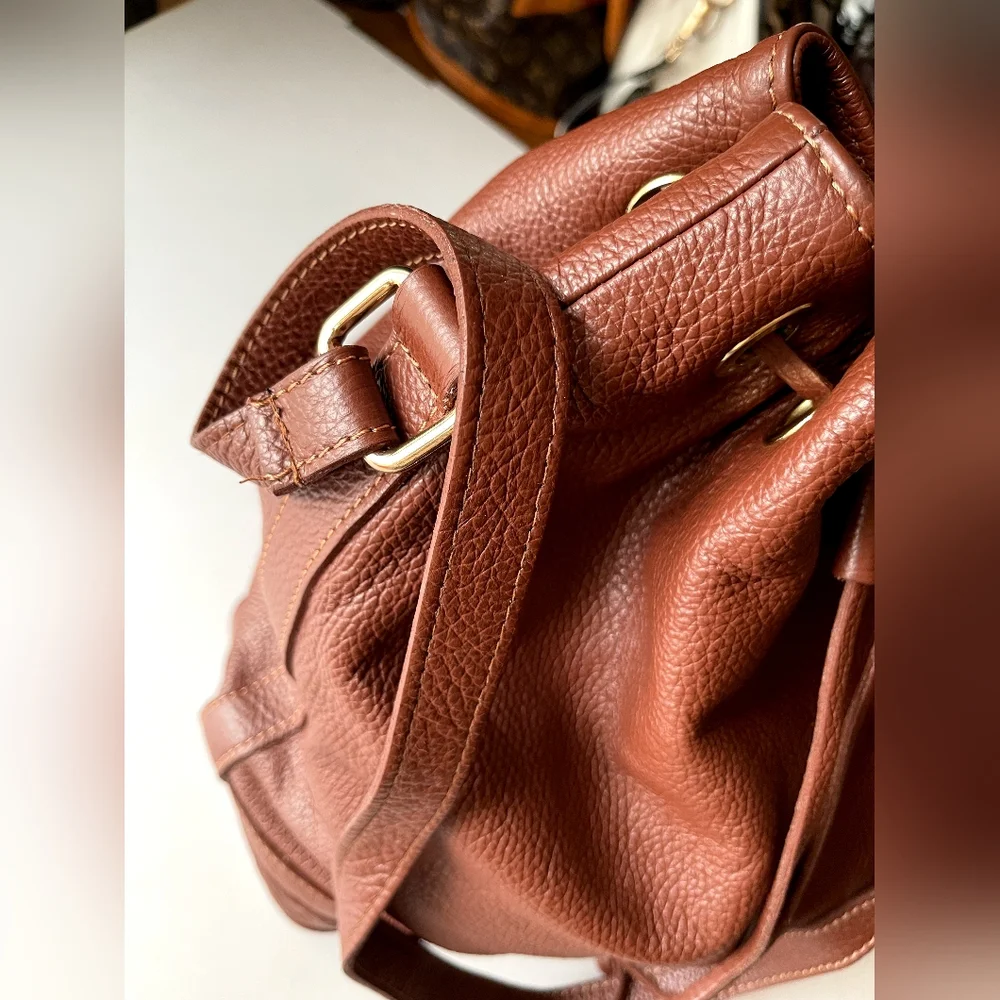Borse in Pelle - Genuine Italy leather - authentic imported bucket bag - Picture 9 of 13